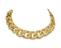 Curb Solid White/Yellow/Rose Gold Handmade Bracelet , 15mm, 6.5-10 Inch