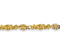 Nugget Solid White/Yellow/Rose Gold Handmade Necklace , 5mm, 16-30 Inch