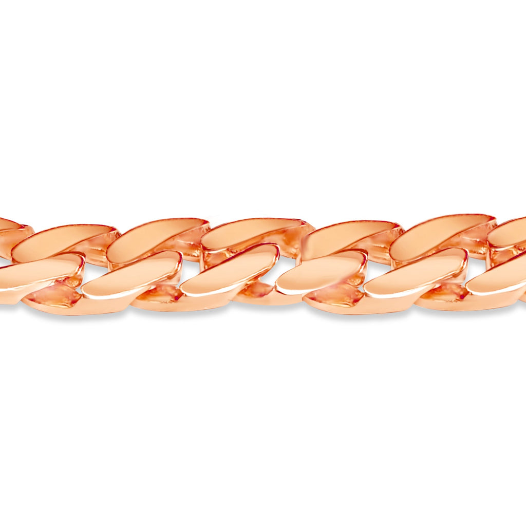 Curb Solid White/Yellow/Rose Gold Handmade Necklace , 16mm, 16-30 Inch