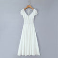 Vacation style spicy girl backless dress