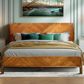 Rorns Bifrost Platform Bed Frame With Headboard for Modern Bedrooms