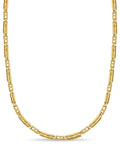 Spiral Tube Solid White/Yellow/Rose Gold Handmade Necklace , 8mm, 16-30 Inch