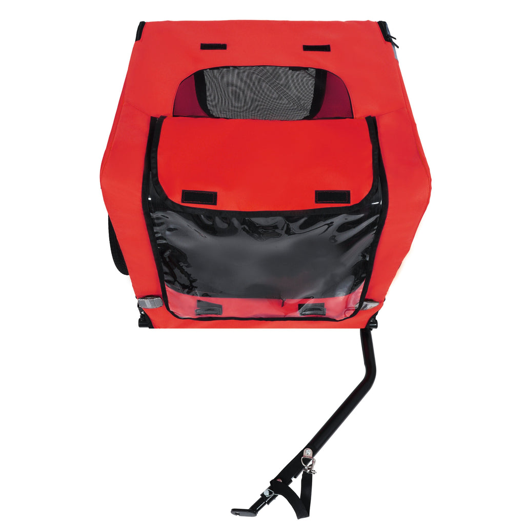 Pet Bike Trailer Dog Cart for Bicycle,Suitable for Small and Medium Pets, Easy Folding Cart Frame, Quick Release Wheel, Non-Slip Floor, Internal Leash