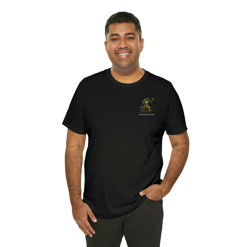 Flippers, Binoculars and Radio Frog - Front Print - Short Sleeve Tee