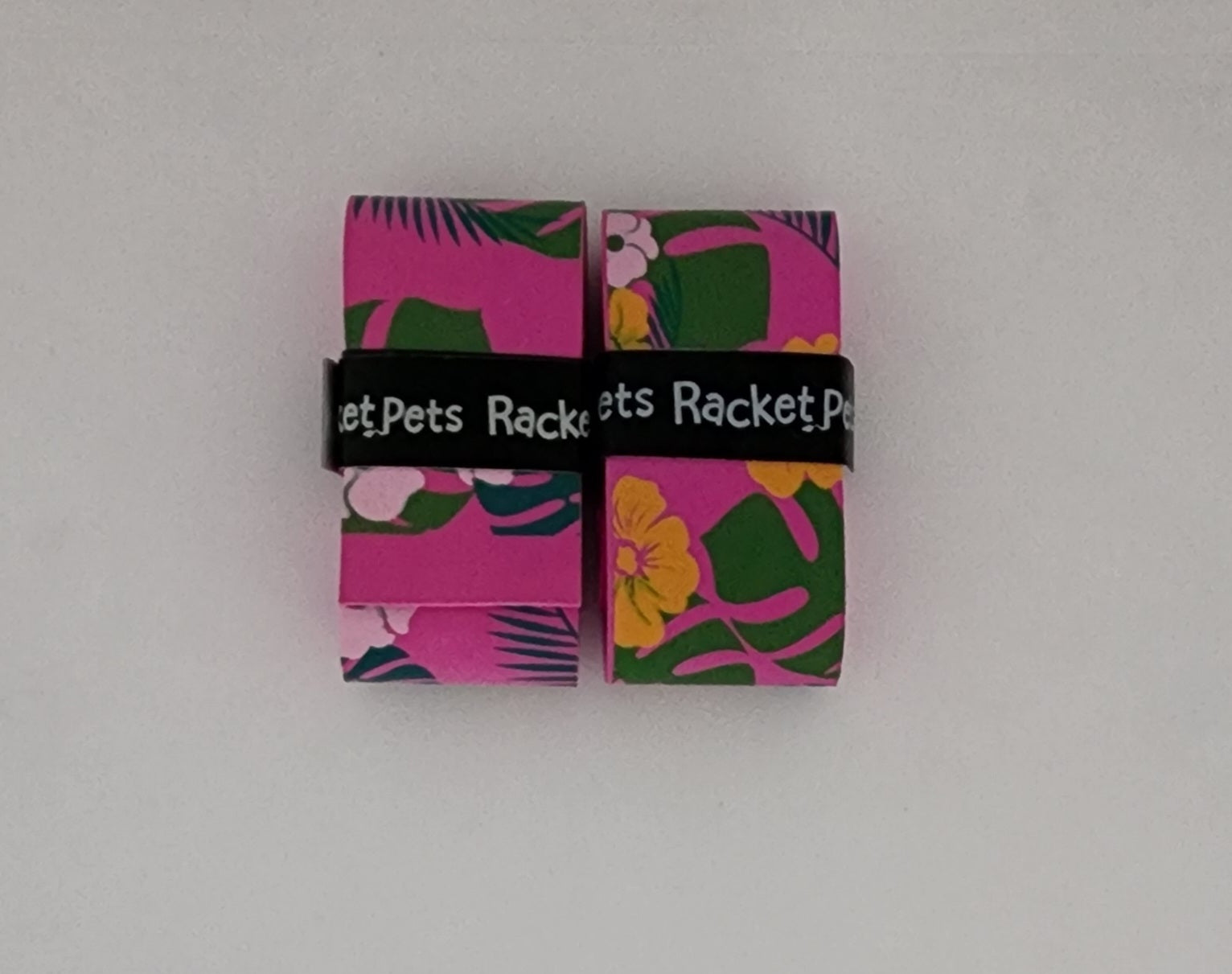 Flamingo Tennis Overgrip Tape and Matching Shock Absorbing Dampener for Tennis Racket