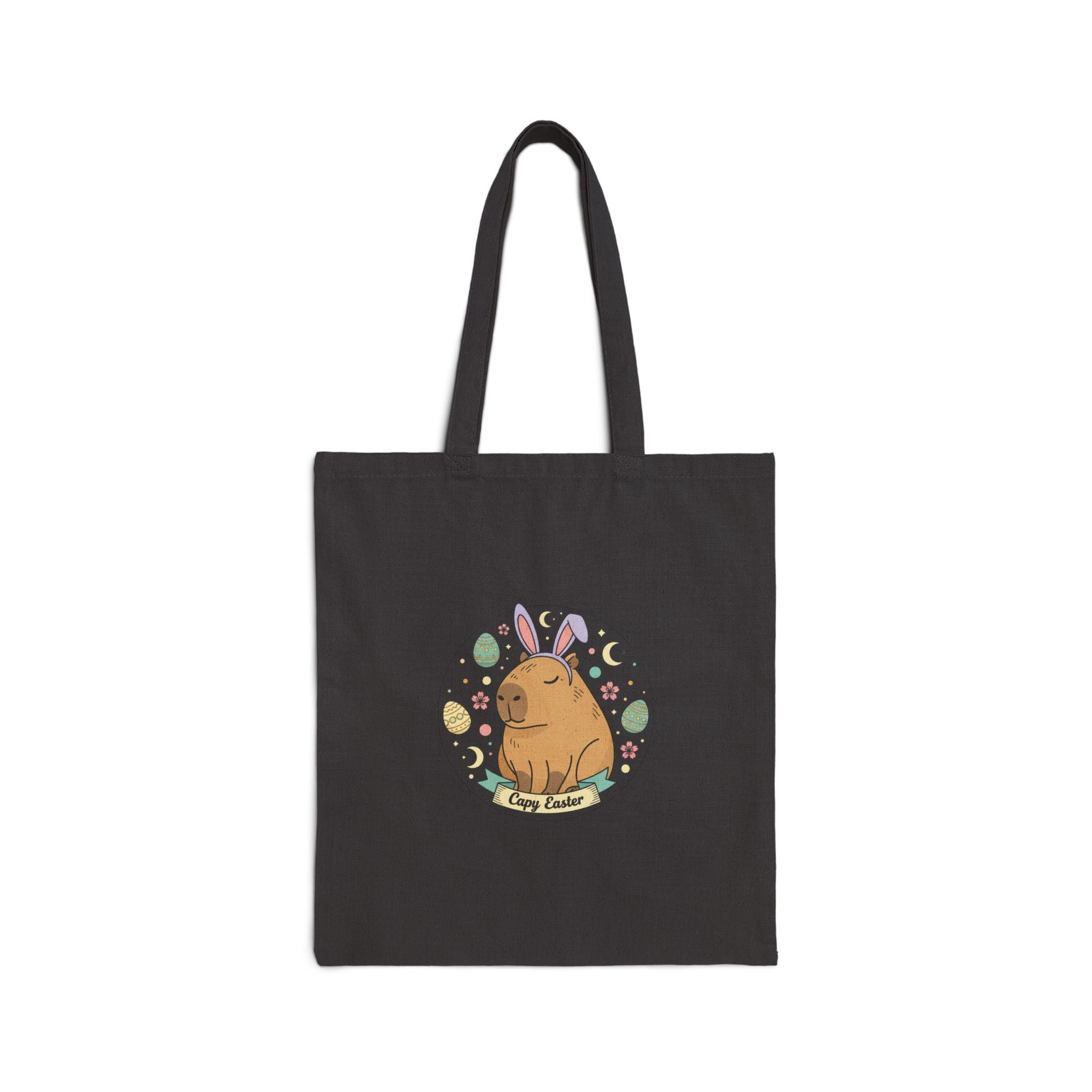 Easter Bunny Aesthetic Tote, Pastel Spring Canvas Bag | Vintage Easter, Cottagecore