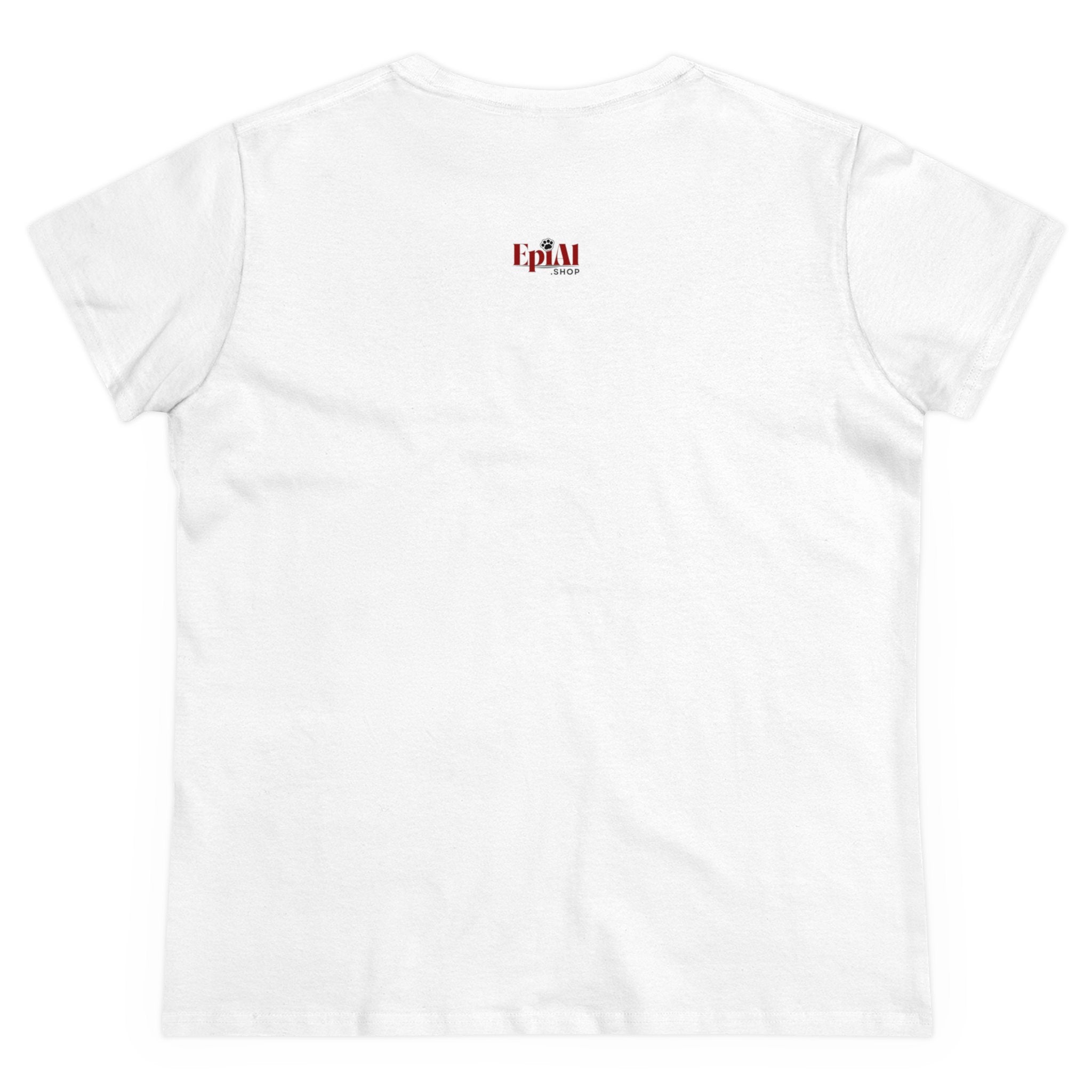 Poised Cat Lady Women's Midweight Cotton Tee