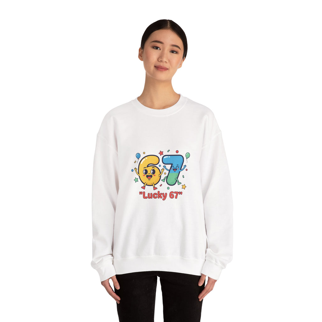 67 Meme Crewneck Sweatshirt | random number meme, absurdist humor
