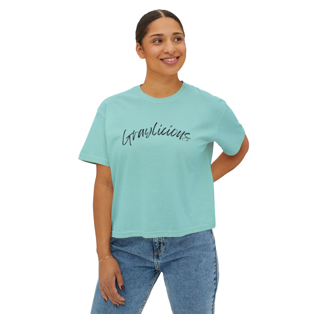 Women's Boxy Tee " Graylicious"