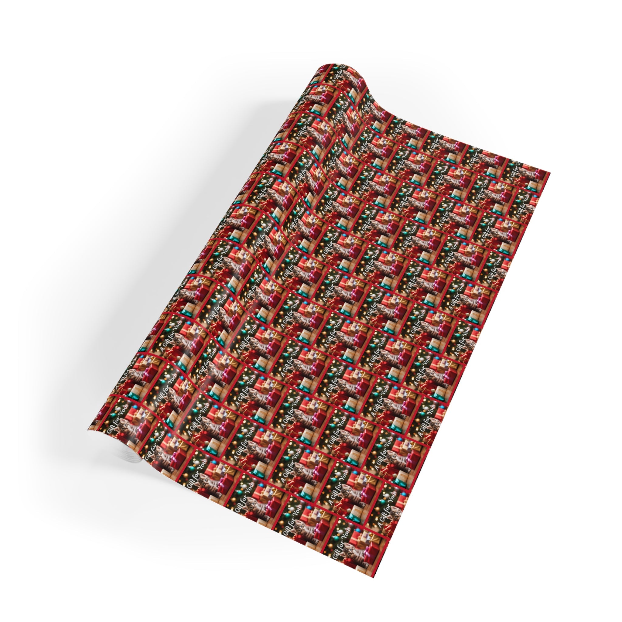 A Gift for You Kitten Gift Wrapping Paper Rolls, 1pc