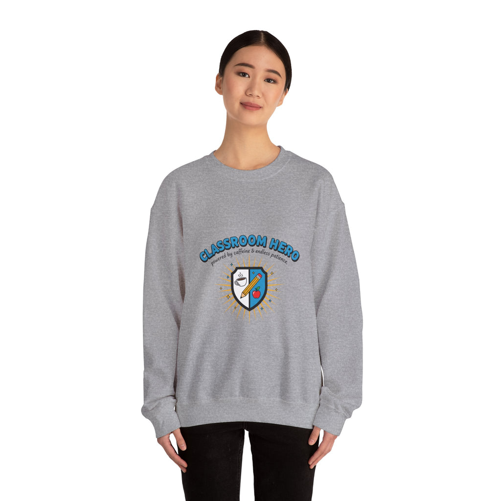 Classroom Hero Crewneck Sweatshirt | Teacher Appreciation, Teacher Life