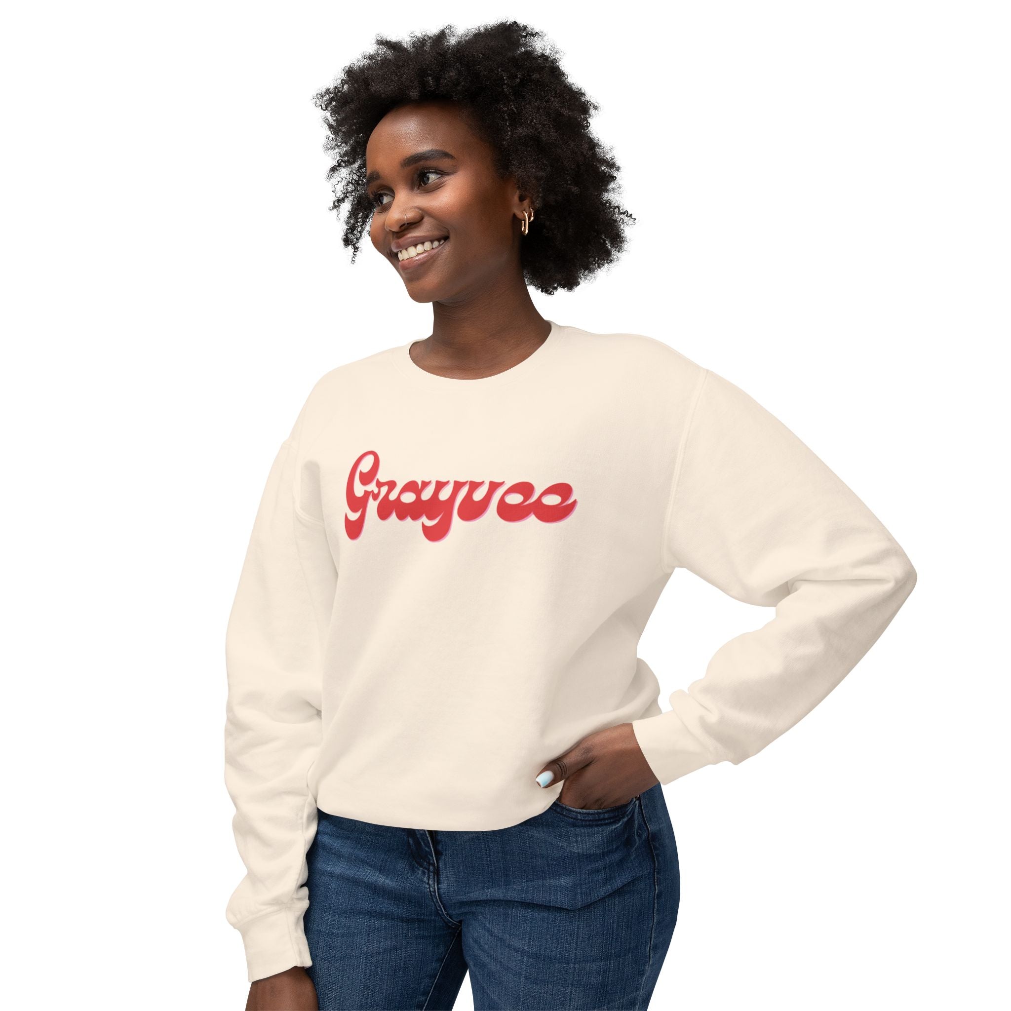 Unisex Lightweight Crewneck Sweatshirt "Grayvee"