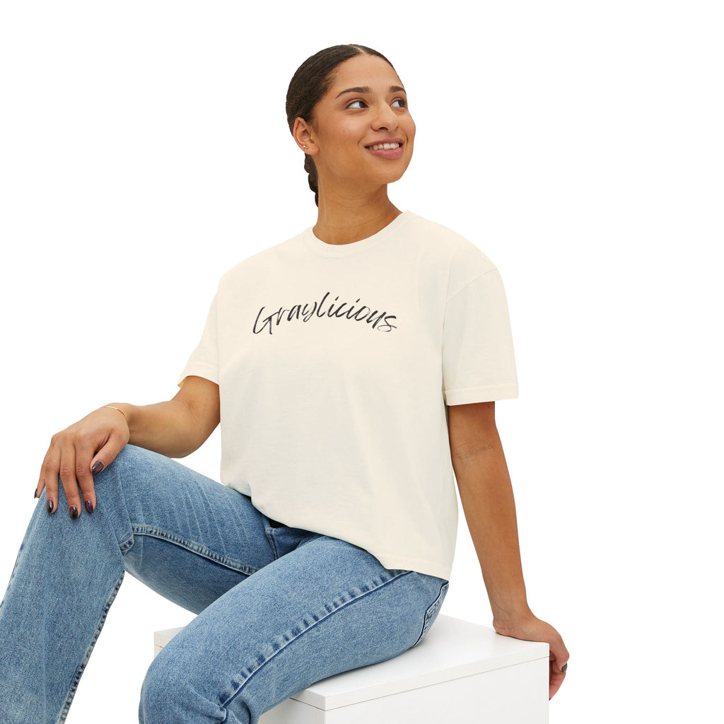 Women's Boxy Tee " Graylicious"
