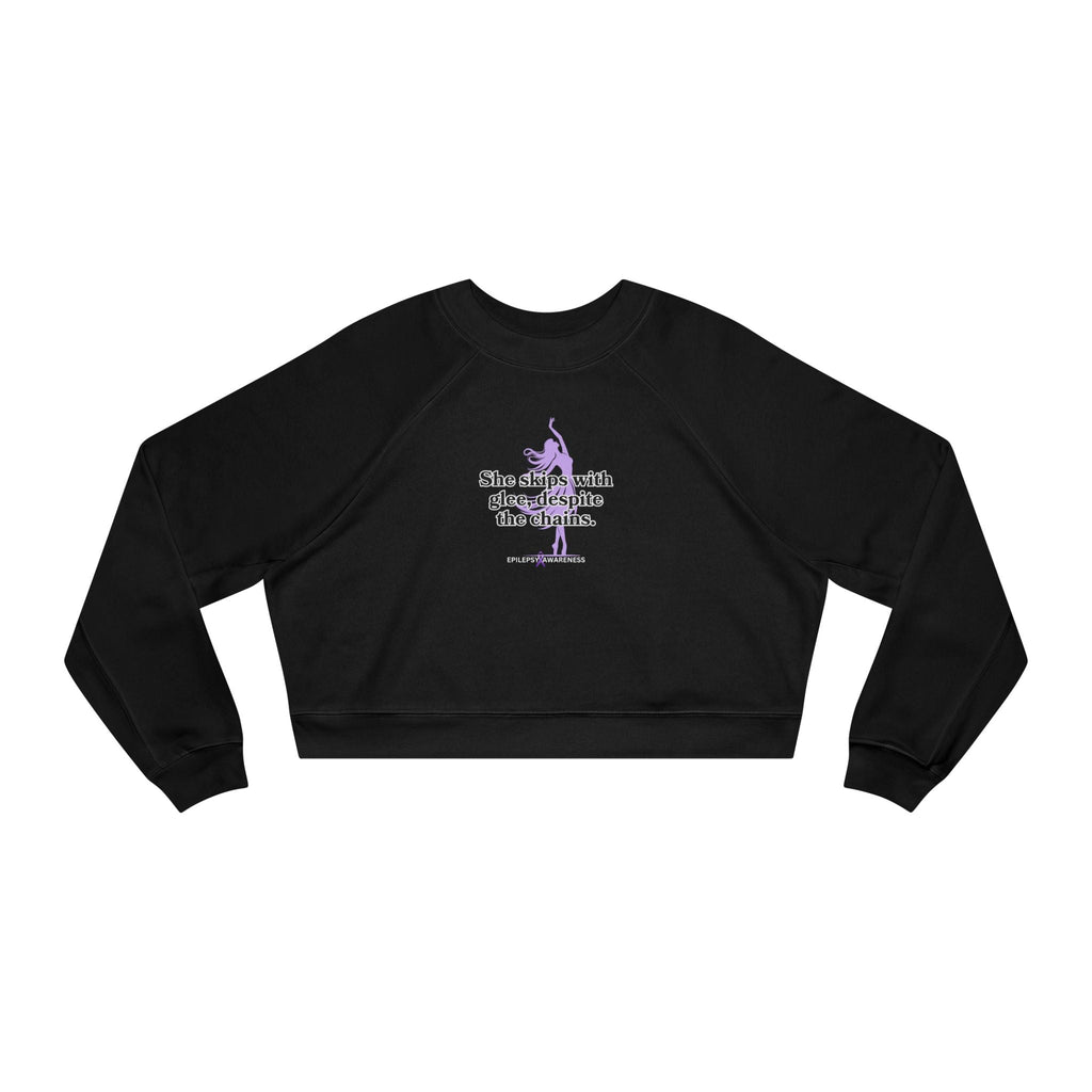She Skips with Glee Women's Cropped Fleece Pullover
