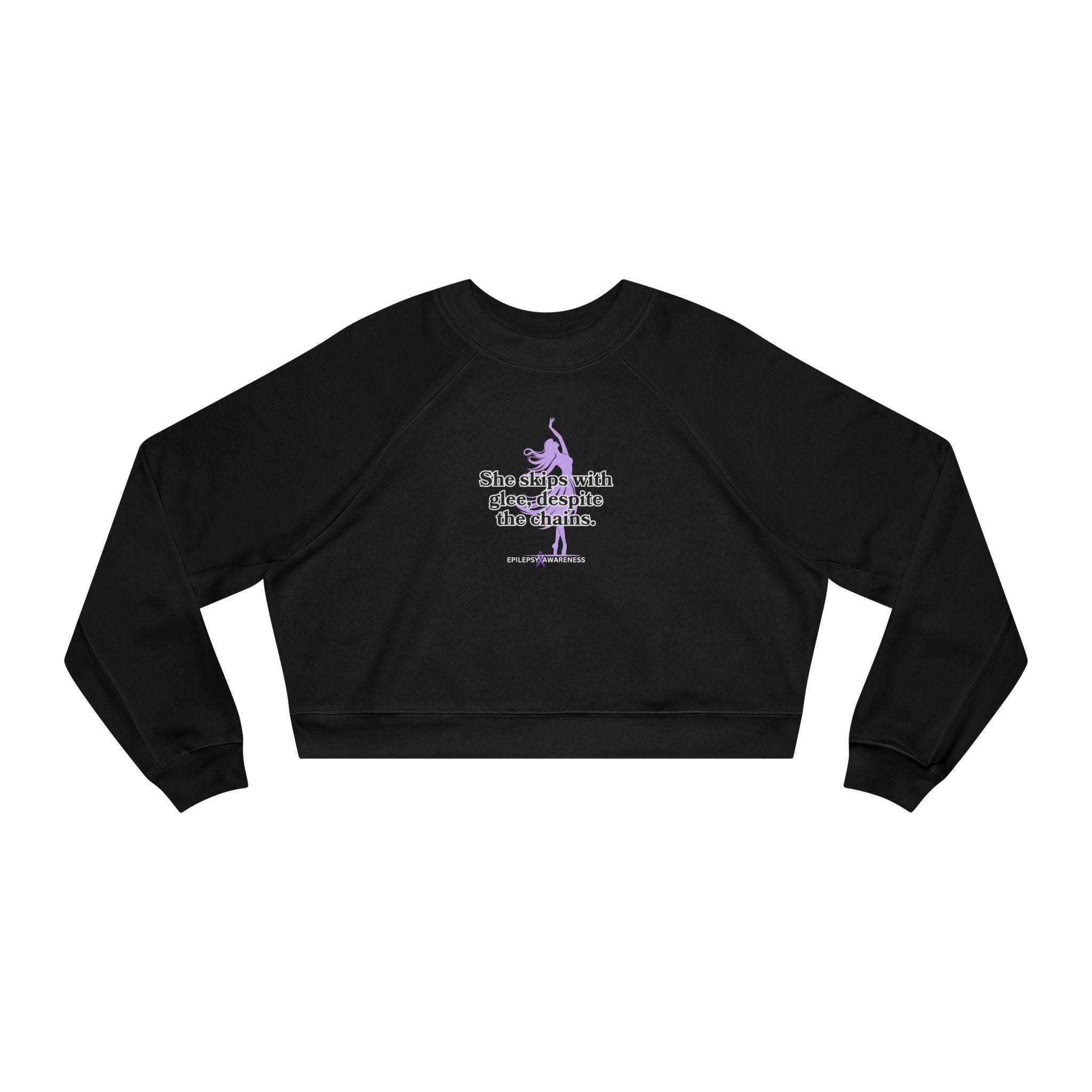 She Skips with Glee Women's Cropped Fleece Pullover