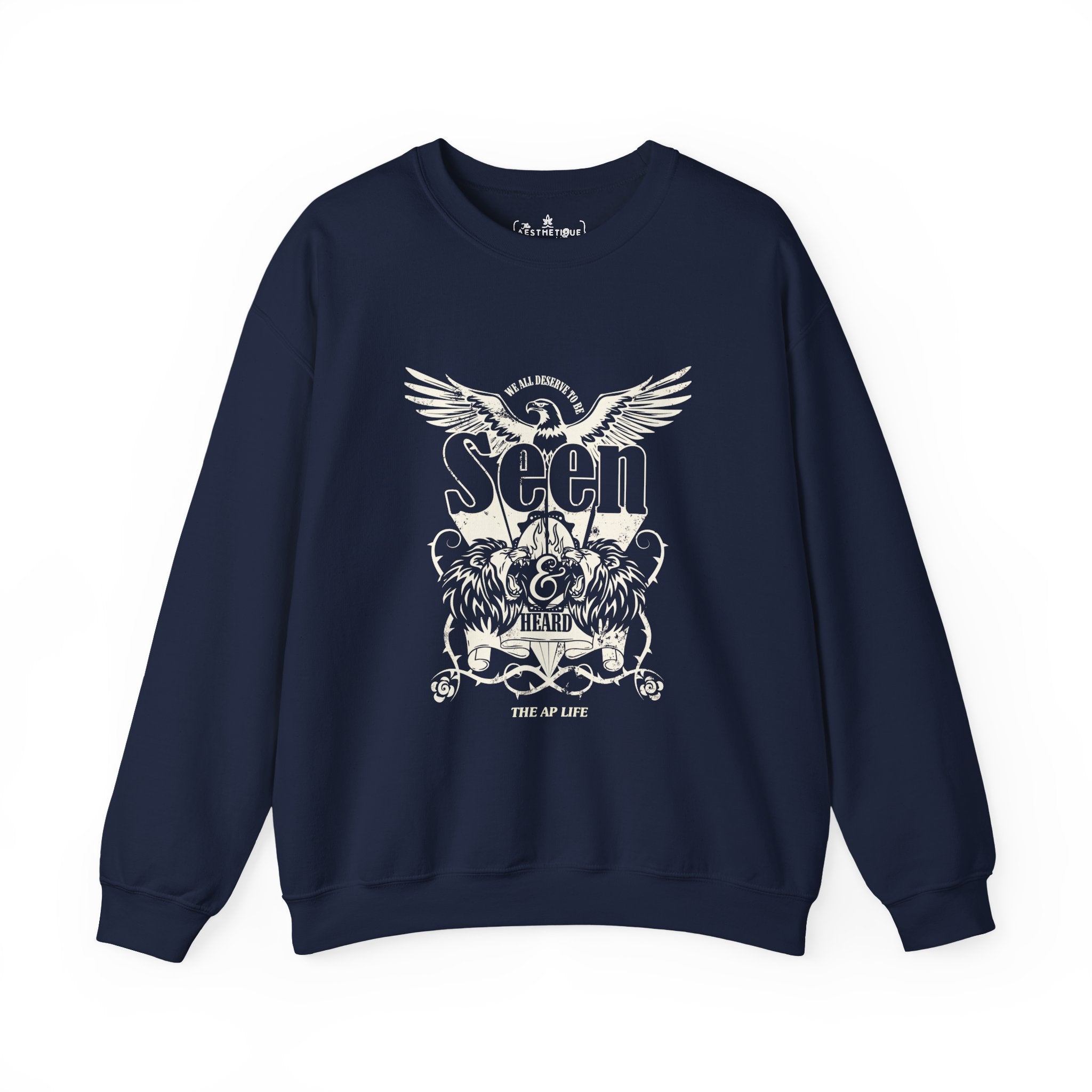 We All Deserve to be Seen & Heard - Adult Unisex Heavy Blend™ Crewneck Sweatshirt