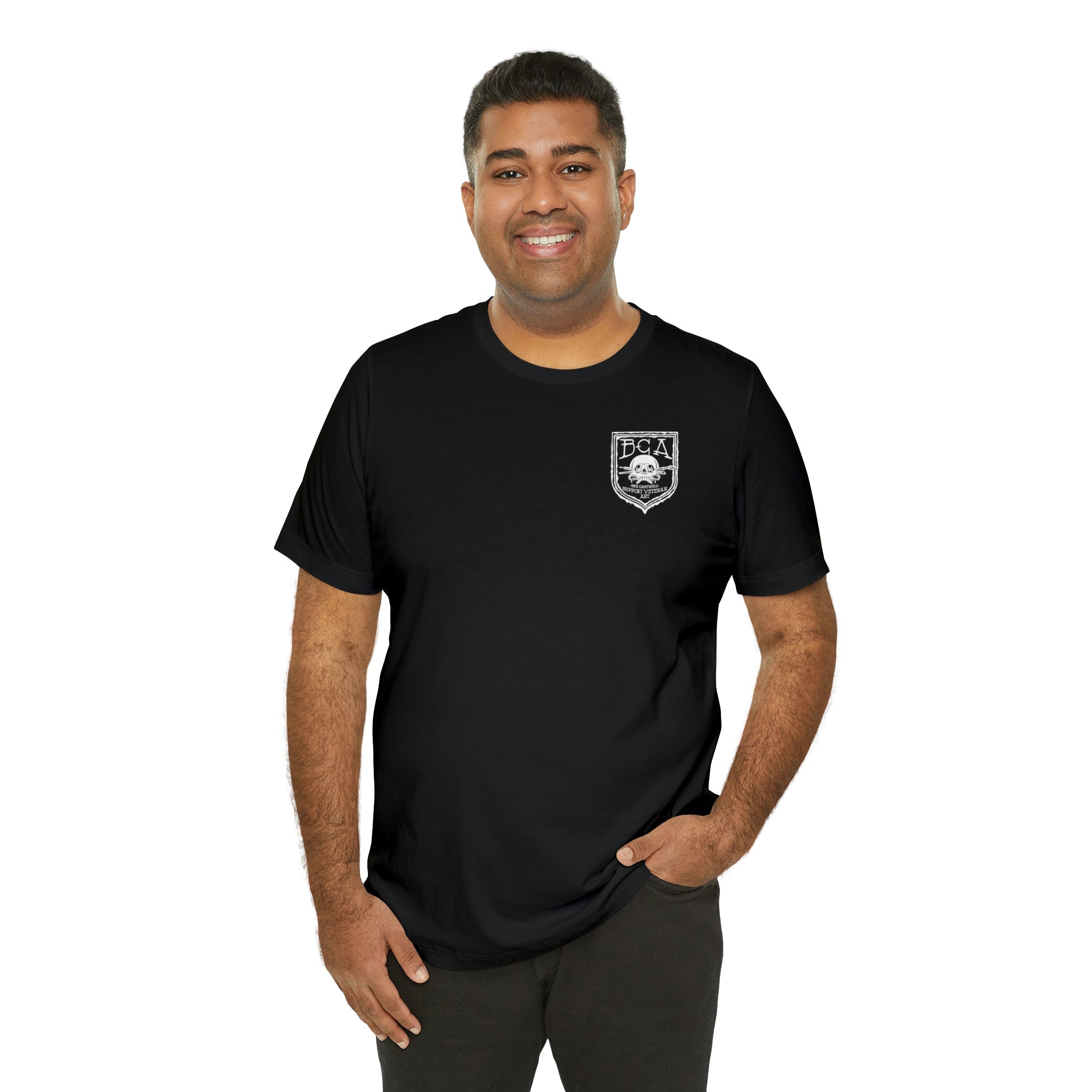 M249 SAW Frog - Back Print - Short Sleeve Tee