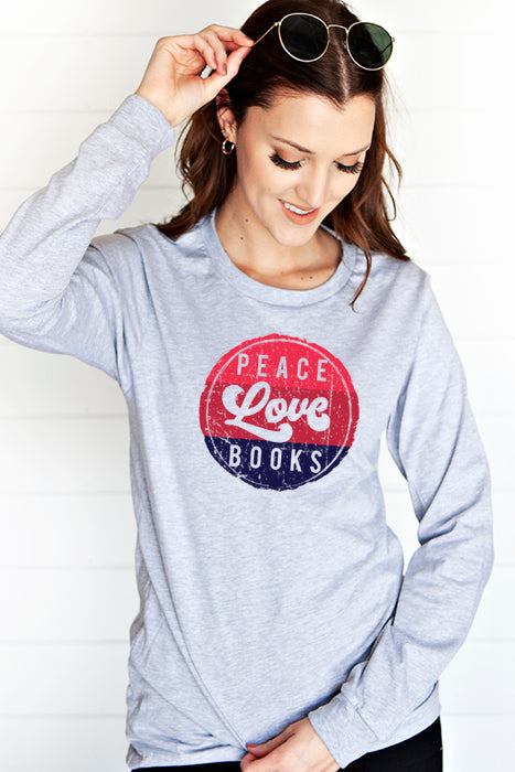 Peace Love Books 1111longsleeve