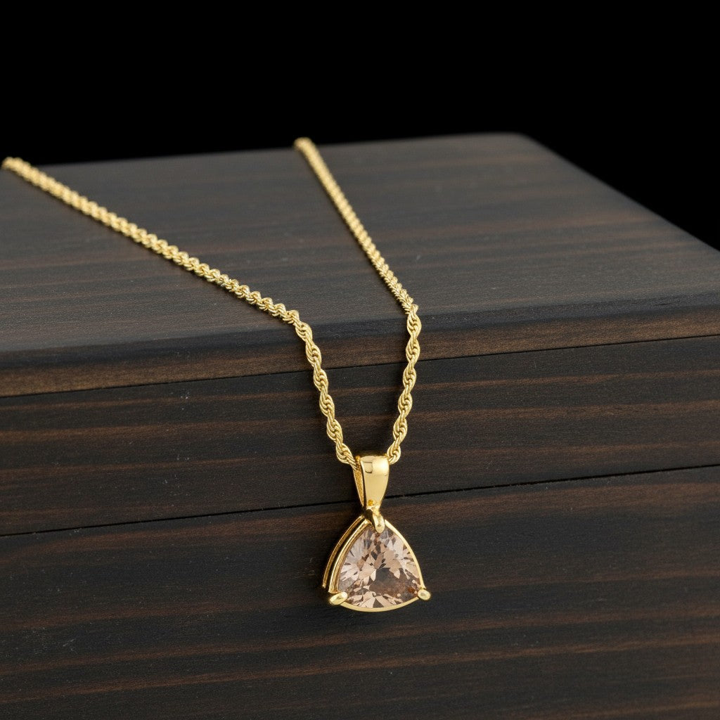 "Infinity" Trilliant Cut Small Cremation Pendant 8mm