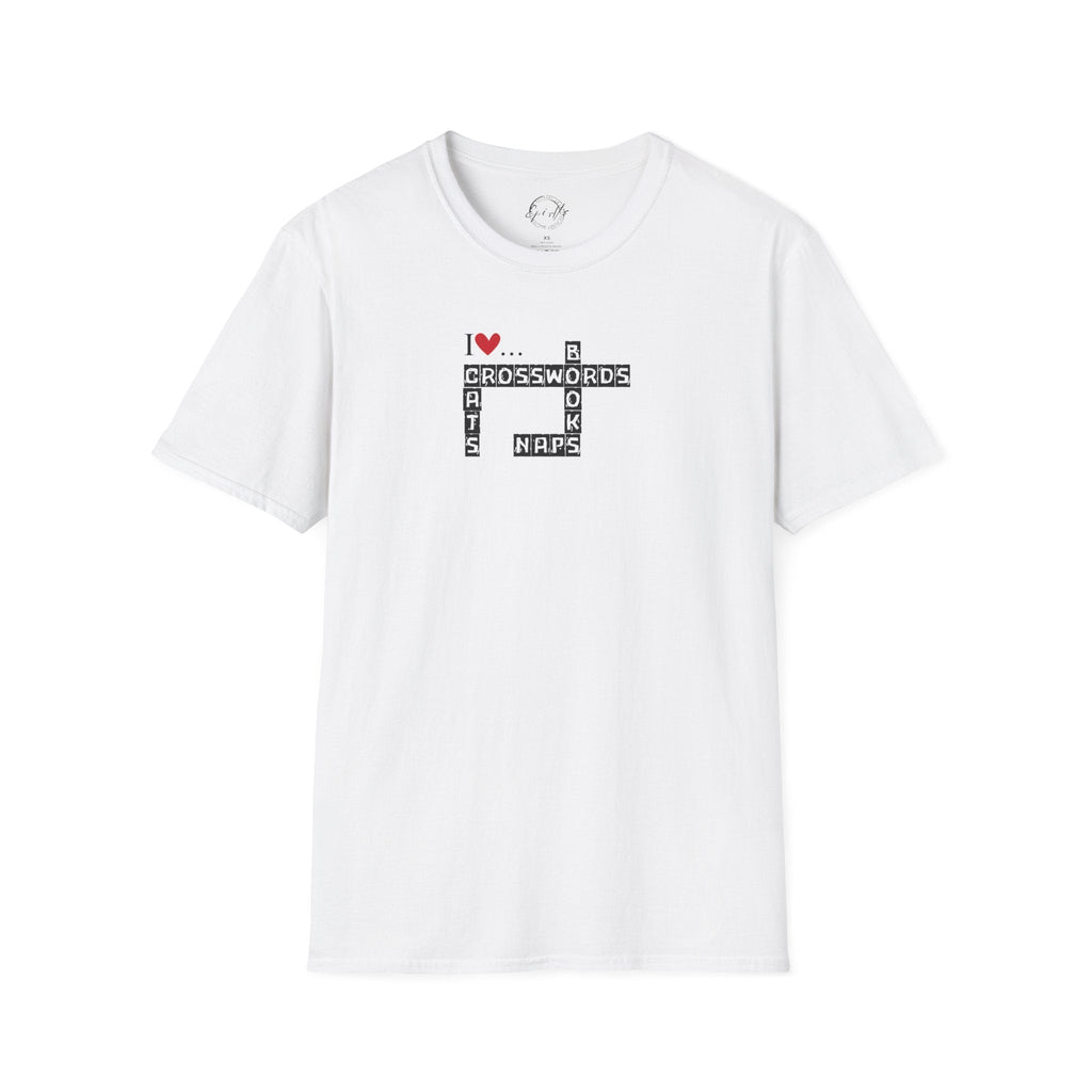Crosswords and Cats Unisex Softstyle T-Shirt