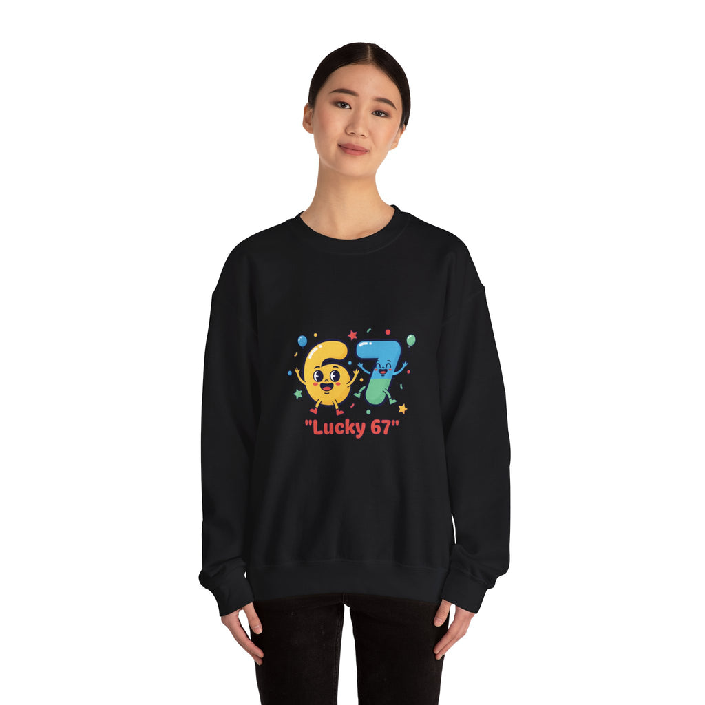 67 Meme Crewneck Sweatshirt | random number meme, absurdist humor
