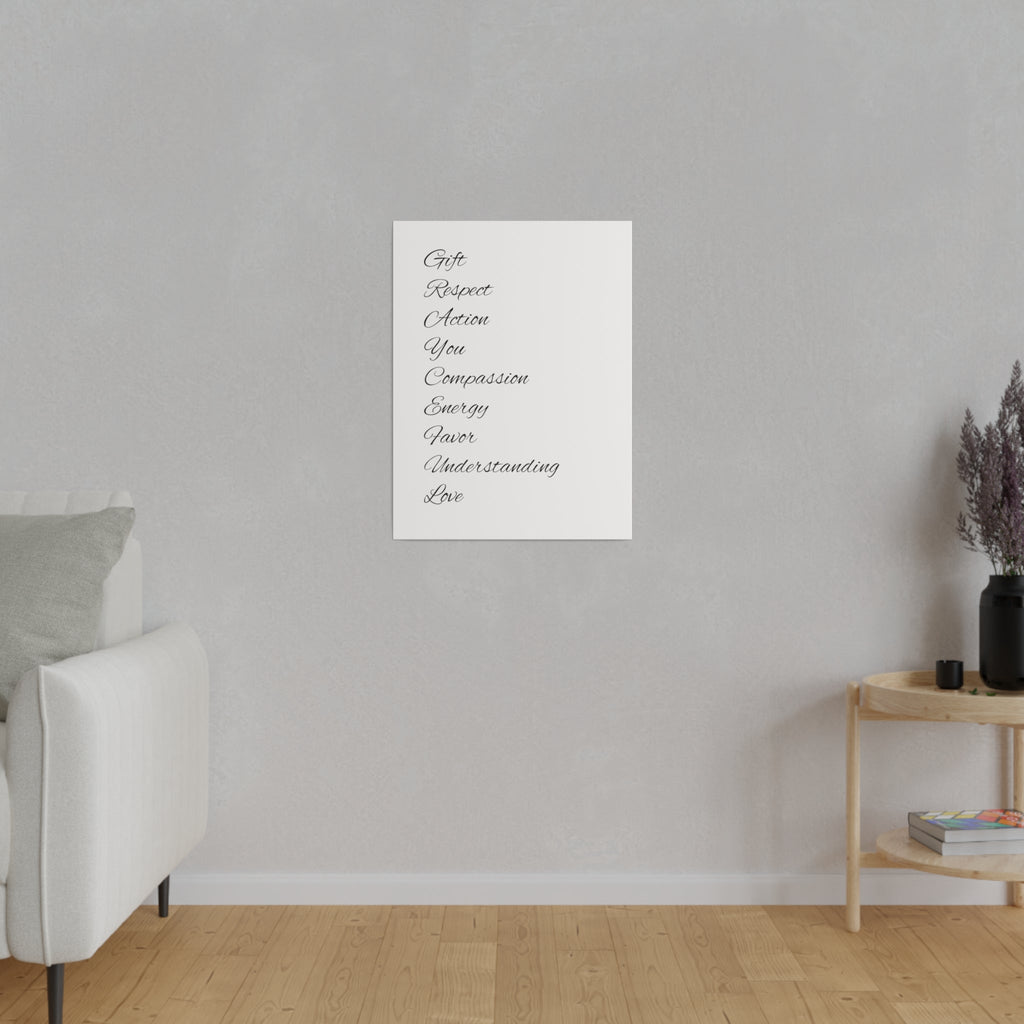 Matte Canvas, Stretched, 0.75"