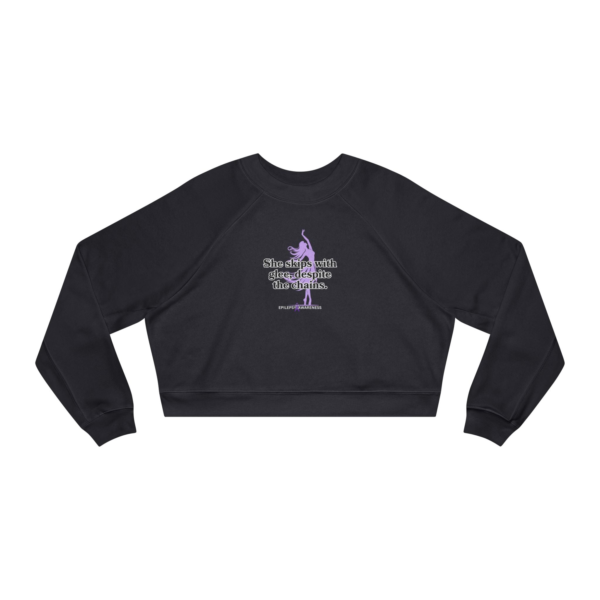 She Skips with Glee Women's Cropped Fleece Pullover