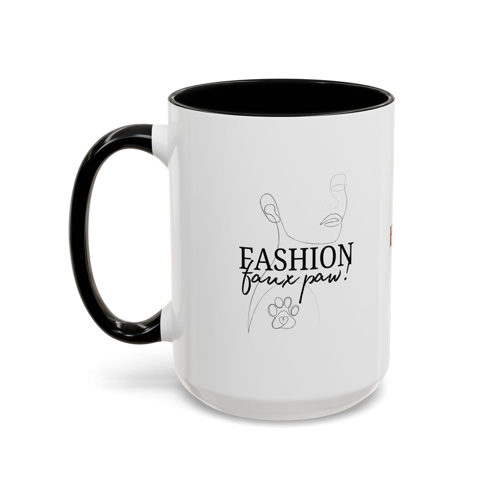 Fashion Faux Paw Accent Coffee Mug (11, 15oz)