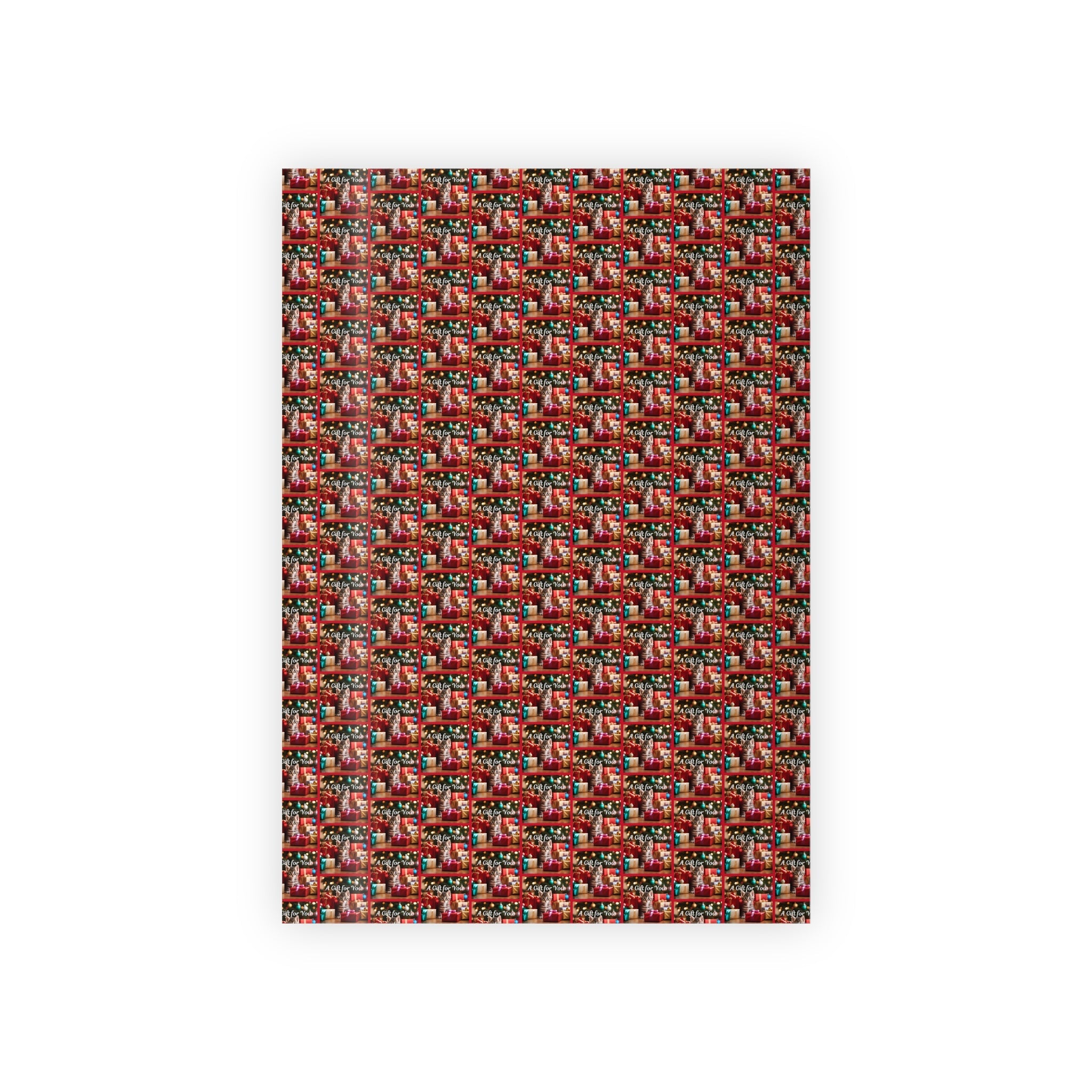 A Gift for You Kitten Gift Wrapping Paper Rolls, 1pc