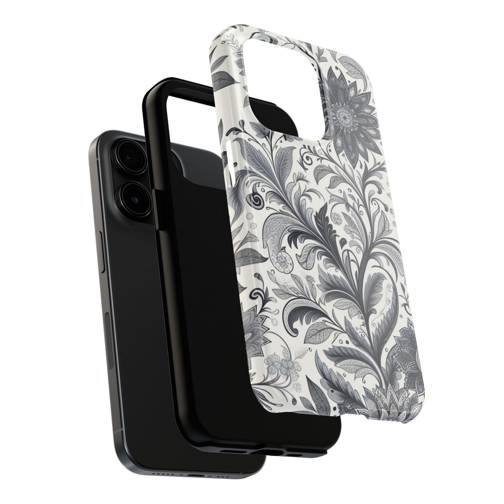 Floral Tough Phone Cases, Durable Phone Cover, Stylish Floral Design, Gift for Her, Trendy Tech Accessories, Birthday Present