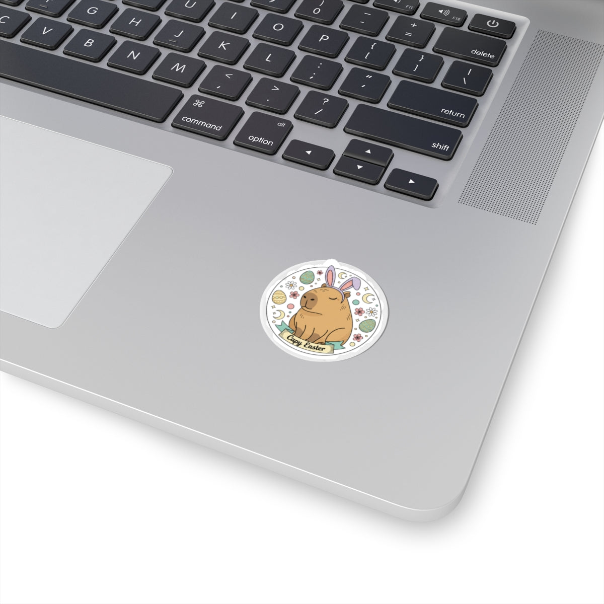 Cute Easter Bunny Sticker | pastel spring, vintage Easter, cottagecore