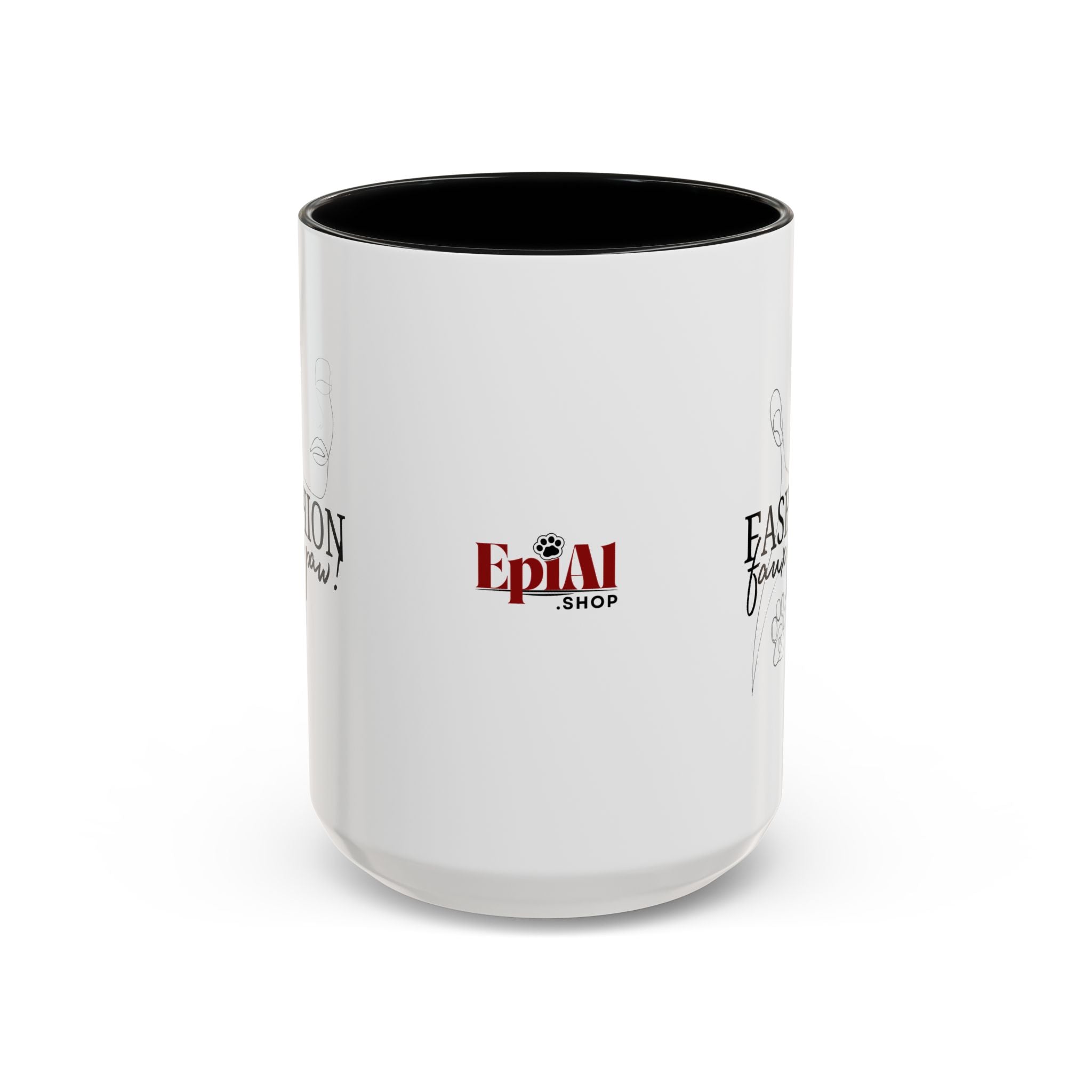 Fashion Faux Paw Accent Coffee Mug (11, 15oz)