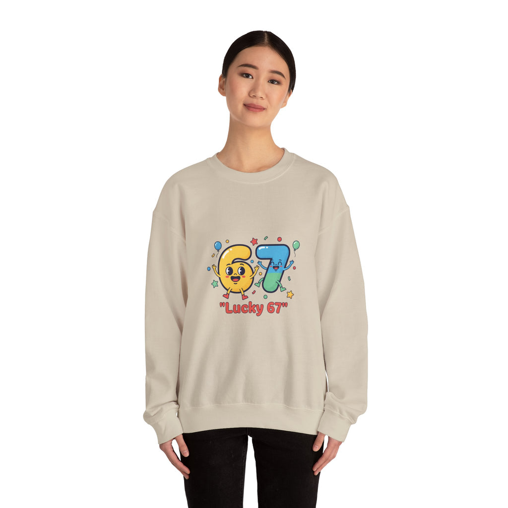 67 Meme Crewneck Sweatshirt | random number meme, absurdist humor
