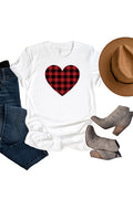 Plaid Heart Tee 1235