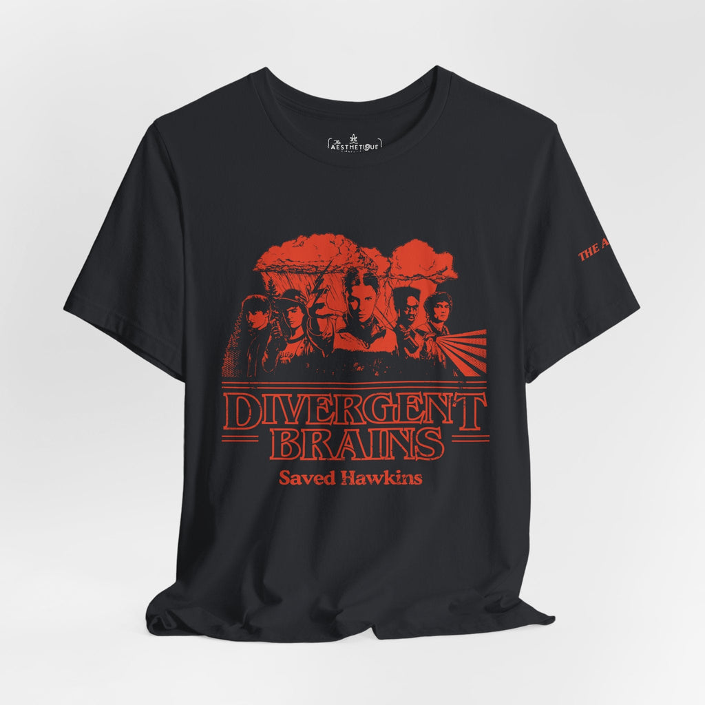 Divergent Brains Saved Hawkins - Adult Unisex Jersey Tee
