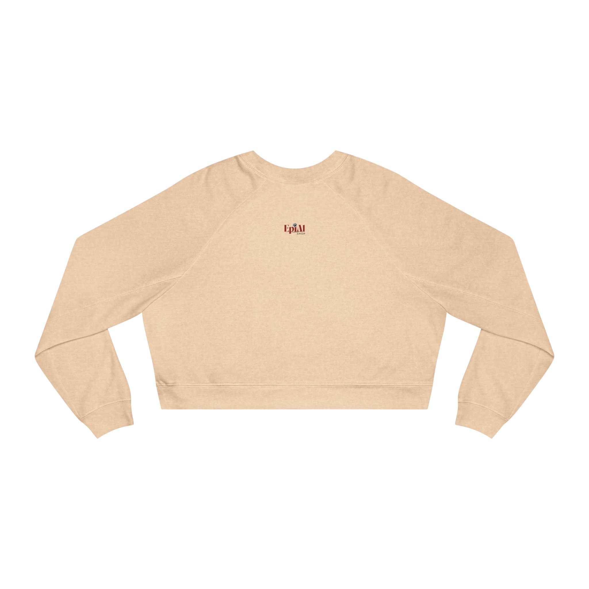 Fashion Faux Paw Women's Cropped Fleece Pullover