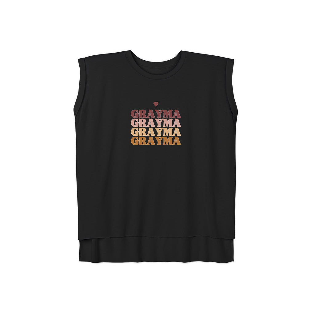 Women’s Flowy Rolled Cuffs Muscle Tee