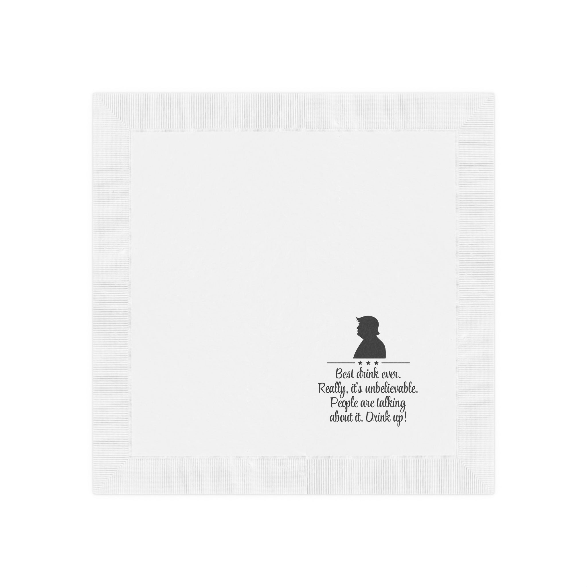 Best Drink Ever – Drink Up Party Napkins – Funny Parody Cocktail Décor