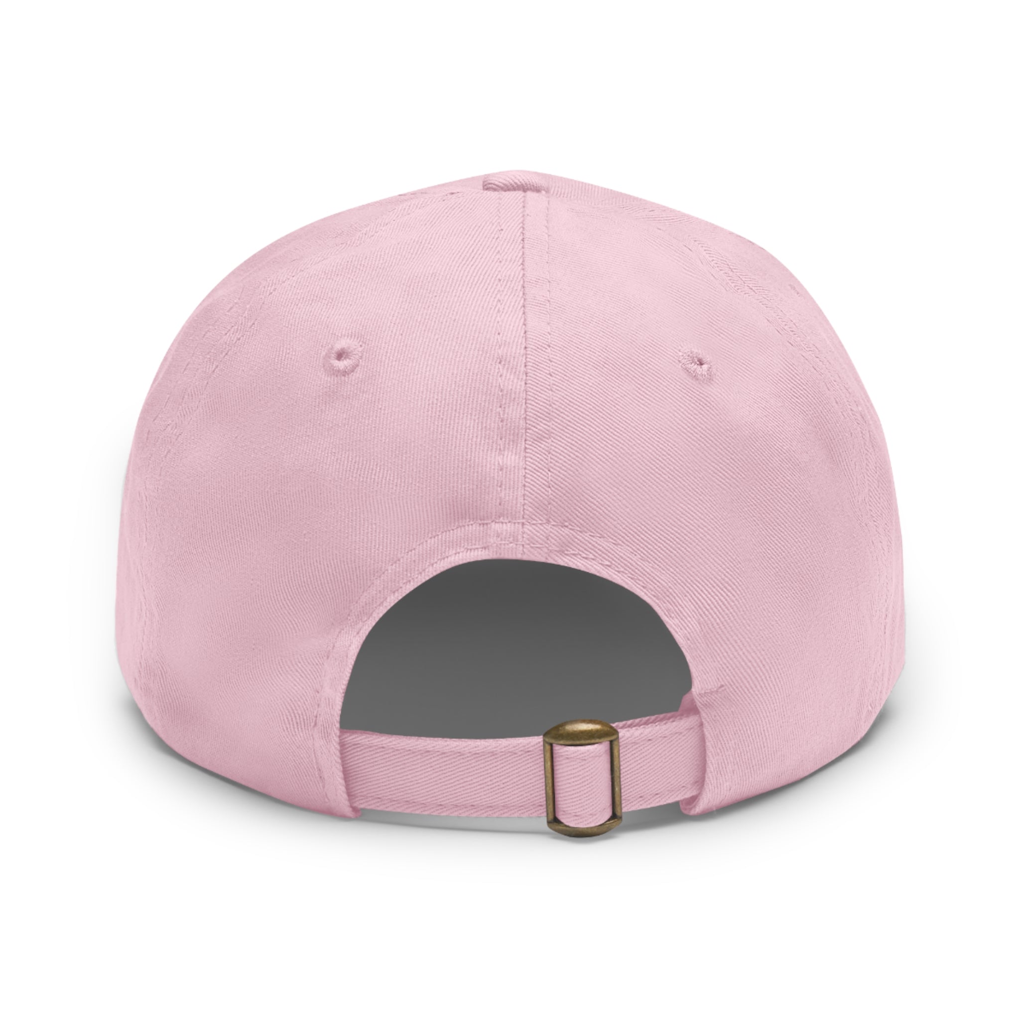 Hat with Leather Patch (Round)
