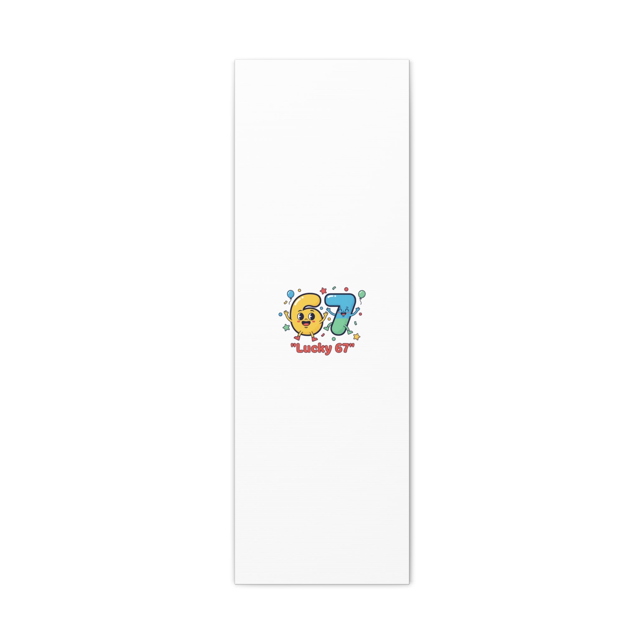 Lucky 67 Canvas, Stretched Matte | 67 meme, absurdist humor