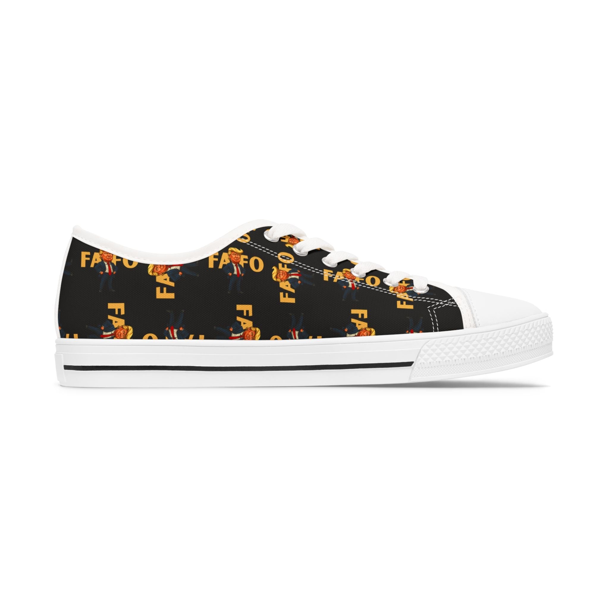 Brazen Political Parody Women's Low Top Sneakers