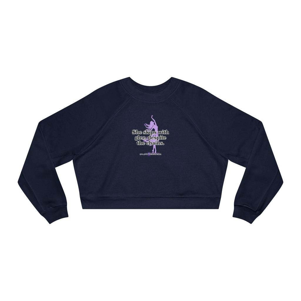 She Skips with Glee Women's Cropped Fleece Pullover