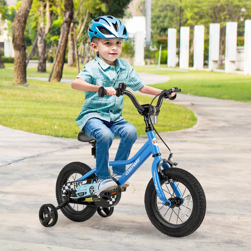 12 Inch Kids Bike with Removable Training Wheels for Aged 3-4 Years Old