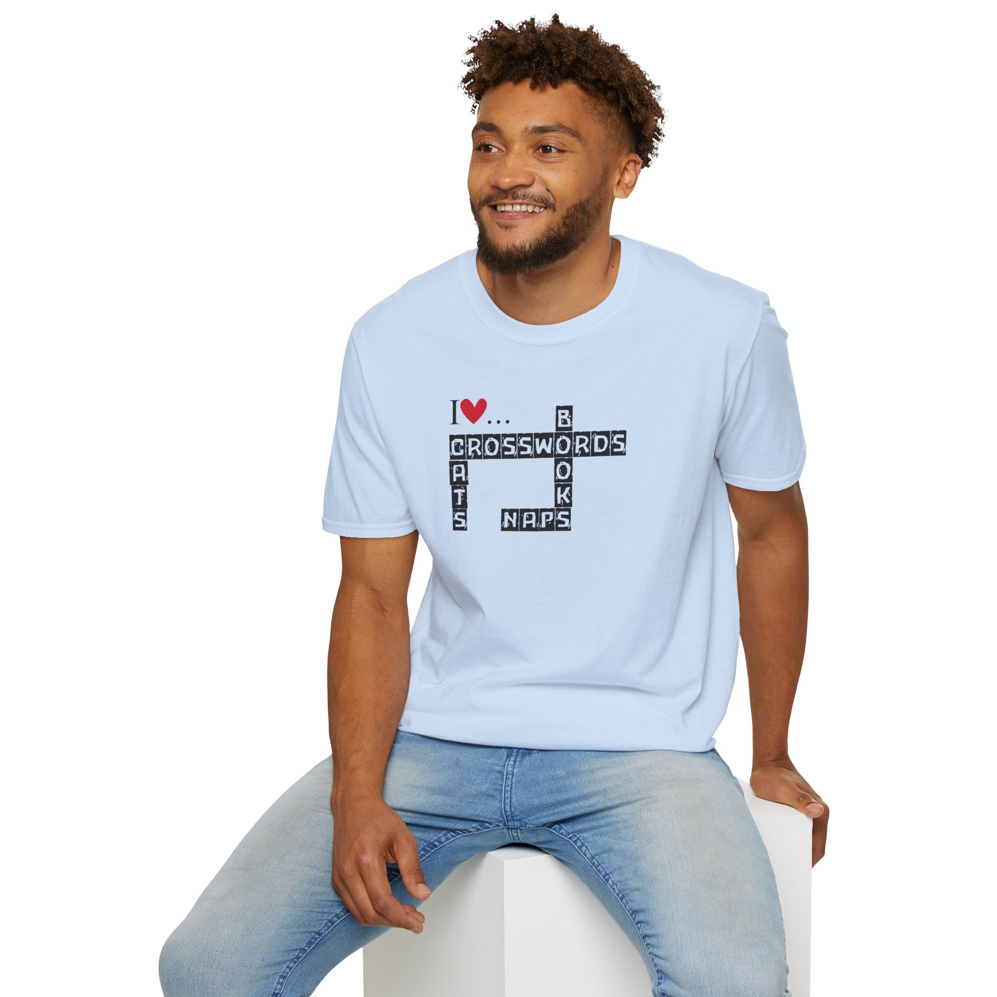 Crosswords and Cats Unisex Softstyle T-Shirt