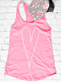 Skinny Heart Tank 1305
