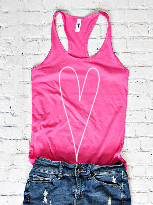 White Heart Tank-1305
