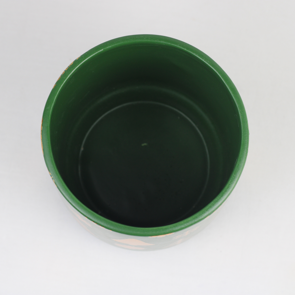 Christmas Ceramic Planter – Single Piece (Red or Green) – Festive Holiday Tree Design