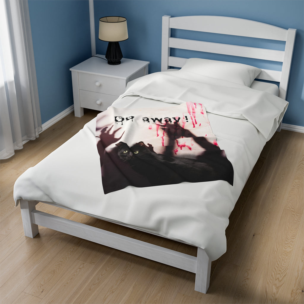 Go Away Velveteen Plush Blanket