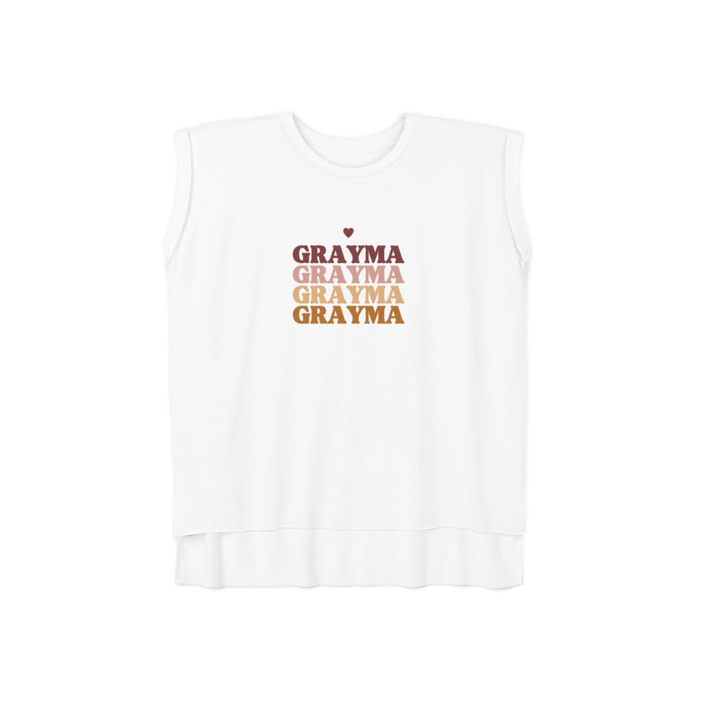 Women’s Flowy Rolled Cuffs Muscle Tee