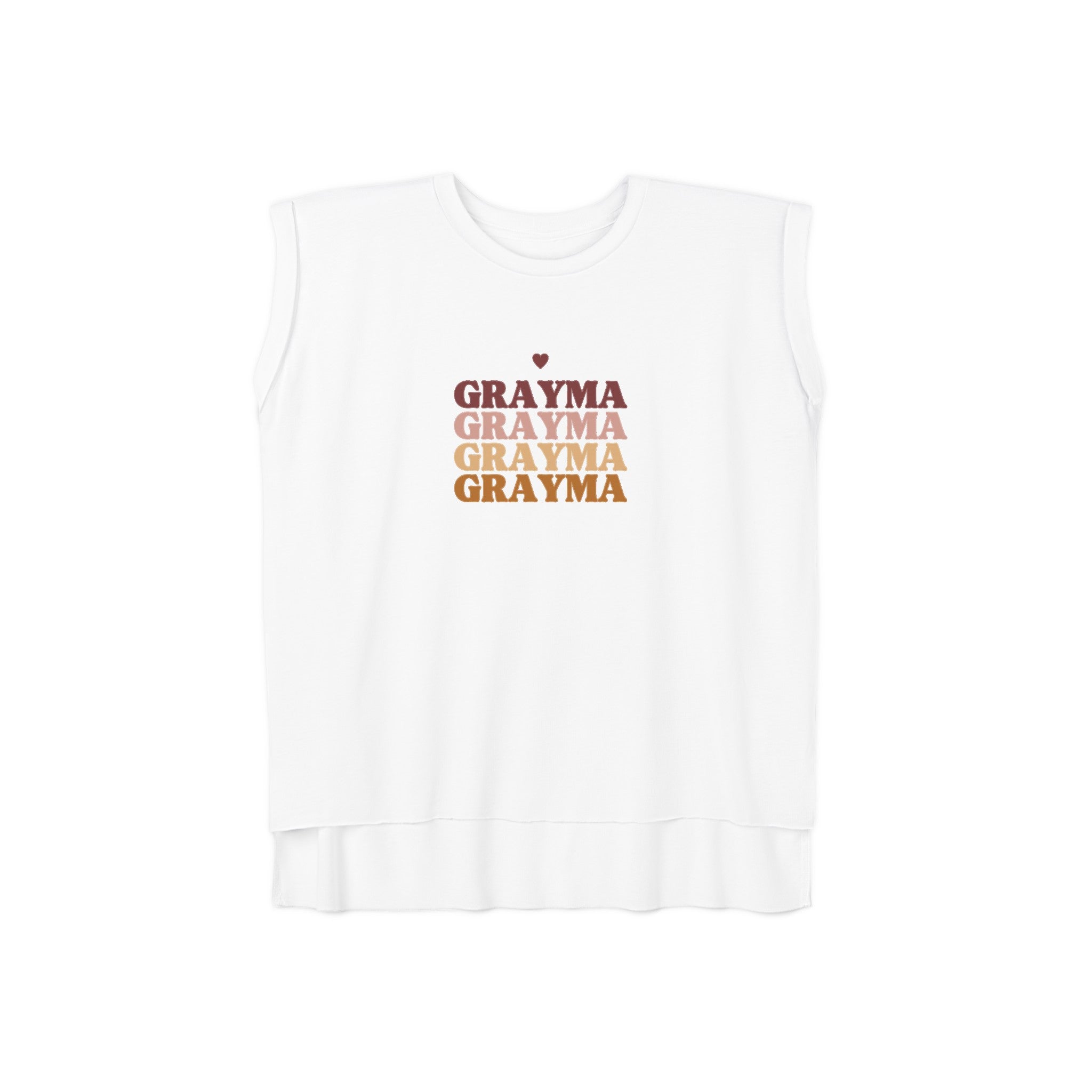 Women’s Flowy Rolled Cuffs Muscle Tee